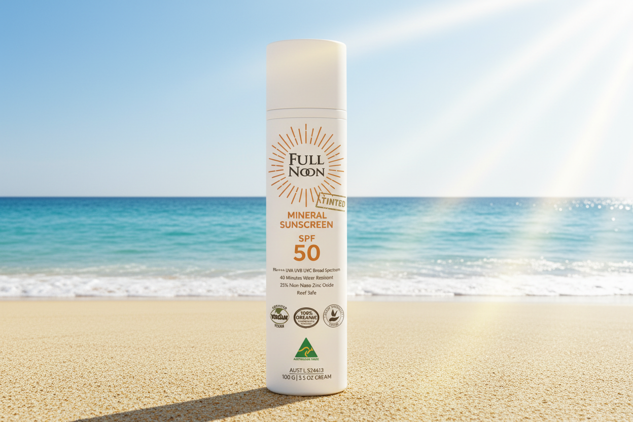 100g - Fullnoon Mineral Sunscreen - Daily Face - Tinted