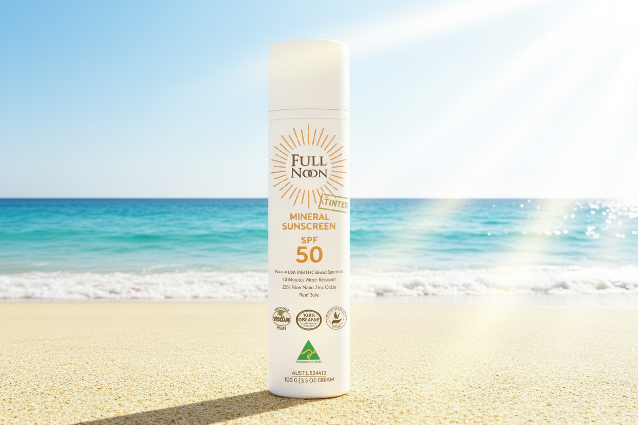 100g - Fullnoon Mineral Sunscreen - Daily Face - Tinted