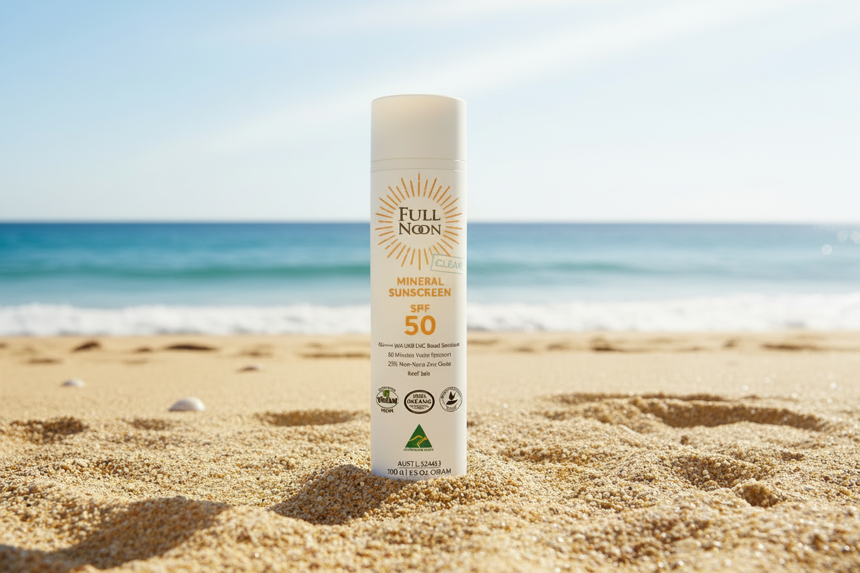 100g - Fullnoon Mineral Sunscreen  - Extra Sensitive - Clear
