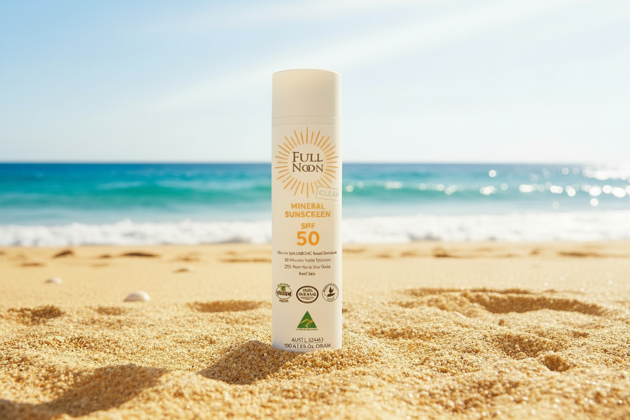 100g - Fullnoon Mineral Sunscreen  - Extra Sensitive - Clear