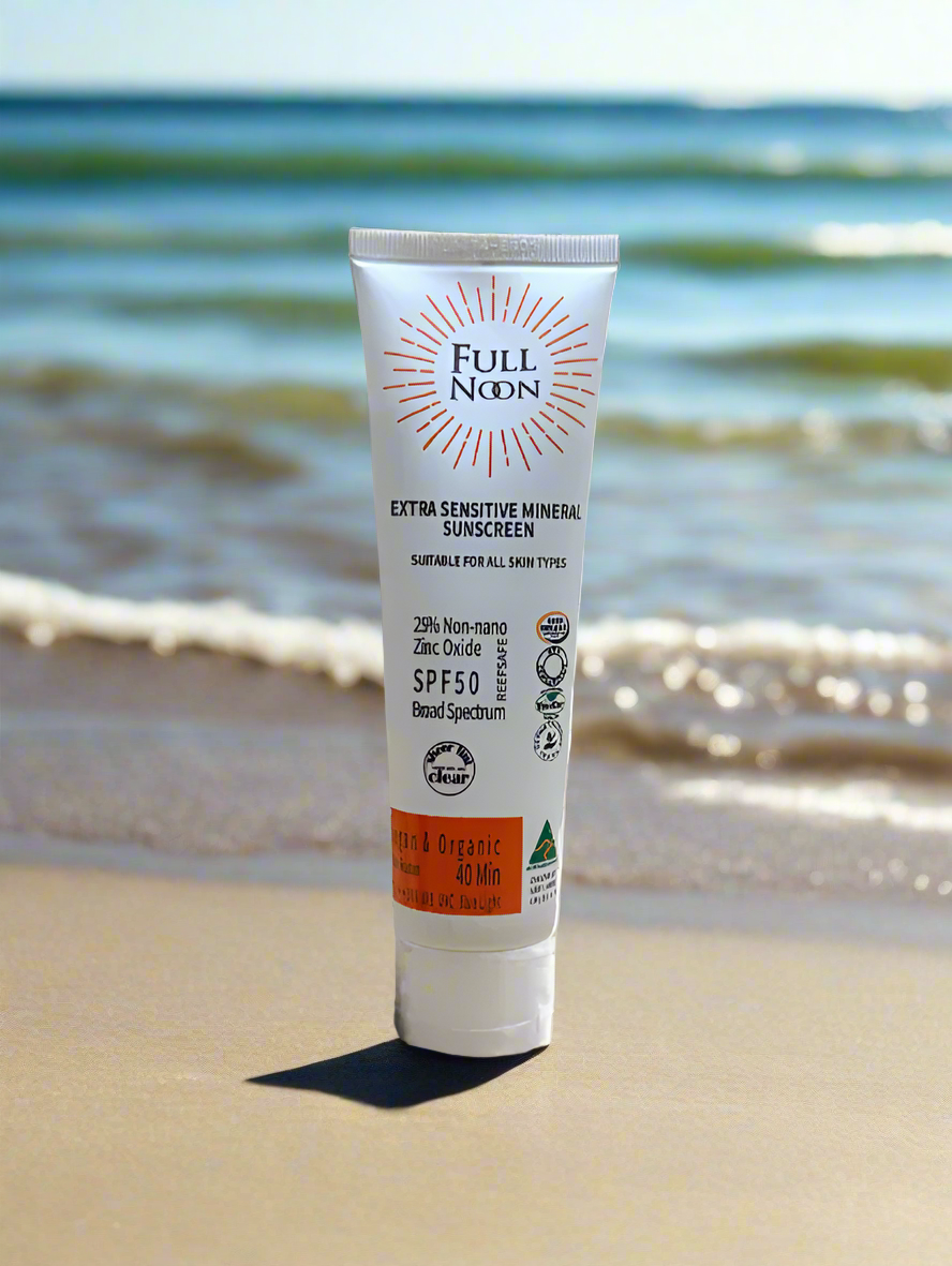 1 x 110g - Fullnoon SPF50 Mineral Sunscreen - Extra Sensitive - Clear Blend