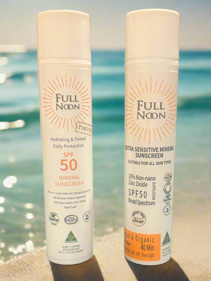 FUNDRAISER - 110g SPF50 Mineral Sunscreen - Available in Tinted for daily face protection and Clear for face and body.